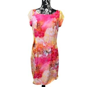 Liz Claiborne Floral Print Dress Sleeveless